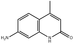 7-氨基-4-甲基-2-喹啉酮 结构式