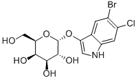 5-BROMO-6-CHLORO-3-INDOXYL-ALPHA-D-GALACTOPYRANOSIDE 化学構造式