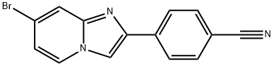 4-(7-Bromoimidazo[1,2-a]pyridin-2-yl)benzonitrile Struktur
