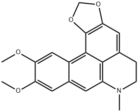 5H-Benzo[g]-1,3-benzodioxolo[6,5,4-de]quinoline, 6,7-dihydro-10,11-diMethoxy-7-Methyl- Structure