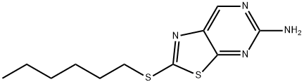 5-Amino-2-(hexylthio)thiazolo[5,4-d]pyrimidine Structure