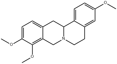 6H-Dibenzo(a,g)quinolizine, 5,8,13,13a-tetrahydro-3,9,10-trimethoxy- Structure
