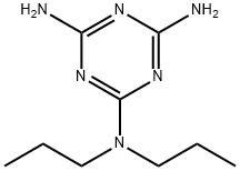 N,N-Dipropyl-1,3,5-triazine-2,4,6-triamine Struktur