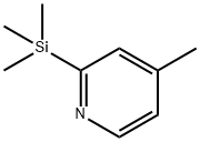 Pyridine, 4-methyl-2-(trimethylsilyl)- (9CI) Structure