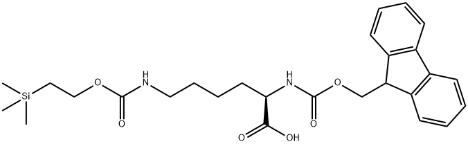 FMOC-D-LYS(TEOC)-OH Struktur