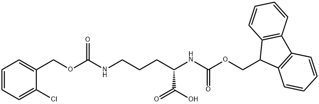N5-[[(2-氯苯基)甲氧基]羰基]-N2-[芴甲氧羰基]-L-鸟氨酸, 198561-86-3, 结构式