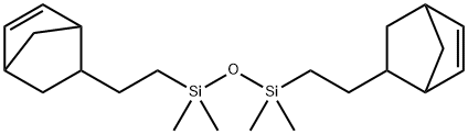 1,1,3,3-TETRAMETHYL-1,3-BIS[2-(5-NORBORNEN-2-YL)ETHYL]DISILOXANE Struktur