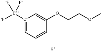 Potassiumtrifluoro[3-(2-methoxyethoxy)phenyl]boranuide Struktur