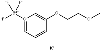 Potassiumtrifluoro[3-(2-methoxyethoxy)phenyl]boranuide,1985700-28-4,结构式