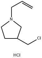 1-allyl-3-(chloromethyl)pyrrolidine hydrochloride Structure