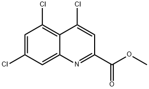 METHYL 4,6,7-TRICHLORO-QUINOLINE-2-CARBOXYLATE Struktur