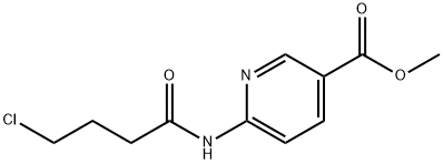Methyl 6-[(4-chlorobutanoyl)amino]nicotinate Struktur