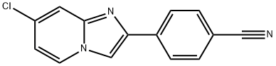 4-(7-氯咪唑并[1,2-A]吡啶-2-基)苯甲腈,1987078-51-2,结构式