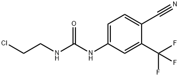 N-(2-Chloroethyl)-N'-[4-cyano-3-(trifluoromethyl)phenyl]urea Struktur
