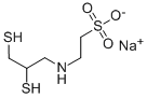 Taurine, N-(2,3-dimercaptopropyl)-, sodium salt Struktur