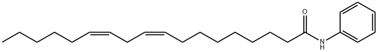 (9Z,12Z)-N-フェニル-9,12-オクタデカジエンアミド 化学構造式