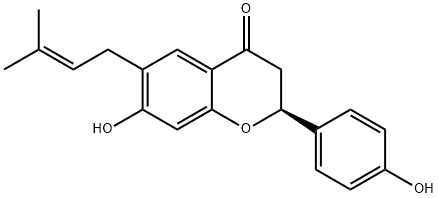 (S)-2,3-ジヒドロ-7-ヒドロキシ-2-(4-ヒドロキシフェニル)-6-(3-メチル-2-ブテニル)-4H-1-ベンゾピラン-4-オン