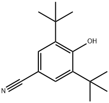 3,5-二-叔-丁基-4-羟基苯甲腈,1988-88-1,结构式