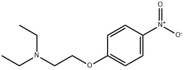 N,N-ジエチル-2-(4-ニトロフェノキシ)エタンアミン 化学構造式