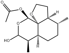 (3aS,4R,6aS,7R,10R,10aR)-Octahydro-4,7-diMethyl-2H,10H-furo[3,2-i][2]benzopyran-8,10-diol 10-Acetate Structure