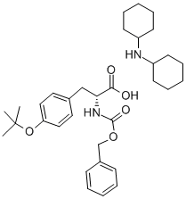 Z-D-TYR(TBU)-OH DCHA Structure