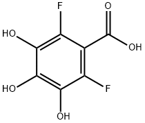 Benzoic acid, 2,6-difluoro-3,4,5-trihydroxy- (9CI) Struktur