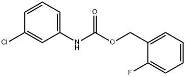 Carbamic acid, (3-chlorophenyl)-, (2-fluorophenyl)methyl ester (9CI) Structure