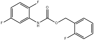 Carbamic acid, (2,5-difluorophenyl)-, (2-fluorophenyl)methyl ester (9CI) Struktur