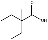 2-メチル-2-エチルブタン酸 化学構造式