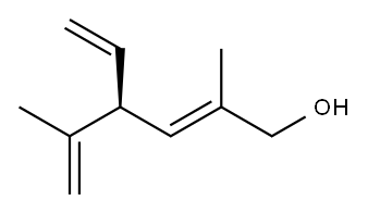 (2E,S)-2,5-Dimethyl-4-vinyl-2,5-hexadien-1-ol Structure
