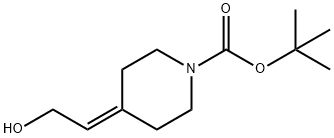 2-(1-Boc-piperidin-4-ylidene)ethanol Structure