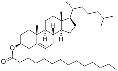 胆甾烯基豆蔻酸酯,1989-52-2,结构式