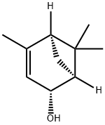 [1S-(1alpha,2alpha,5alpha)]-4,6,6-trimethylbicyclo[3.1.1]hept-3-en-2-ol Struktur