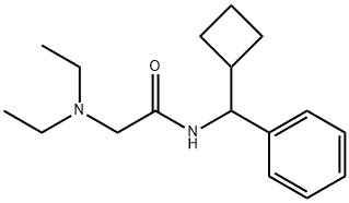 N-(alpha-Cyclobutylbenzyl)-2-(diethylamino)acetamide Structure