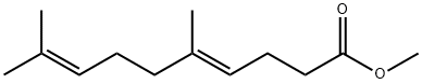Methyl=(E)-5,9-dimethyl-4,8-decadienoate Struktur