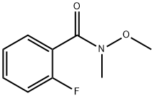 2-フルオロ-N-メトキシ-N-メチルベンズアミド 化学構造式