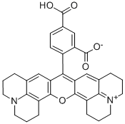 5(6)-カルボキシ-X-ローダミン 化学構造式