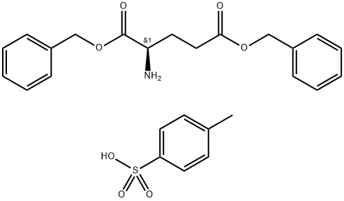H-D-GLU(OBZL)-OBZL P-TOSYLATE Structure