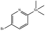 5-bromo-2-(trimethylstannyl)pyridine 化学構造式