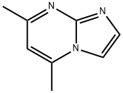 5,7-ジメチルイミダゾ[1,2-A]ピリミジン 化学構造式