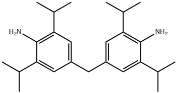 4,4'-メチレンビス[2,6-ビス(1-メチルエチル)ベンゼンアミン] 化学構造式