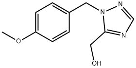 (2-(4-甲氧基苄基)-2H-1,2,4-三唑-3-基)甲醇 结构式