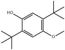 2,5-ジ-tert-ブチル-4-ヒドロキシアニソール 化学構造式