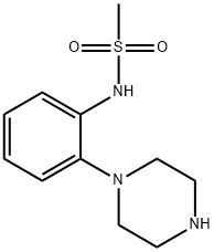 N-[2-(PIPERAZIN-1-YL)PHENYL]METHYLSULPHONAMIDE HYDROCHLORIDE Struktur
