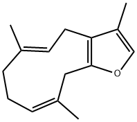 莪术呋喃二烯,19912-61-9,结构式