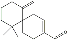 (-)-7,7-Dimethyl-11-methylenespiro[5.5]undec-2-ene-3-carbaldehyde Structure
