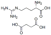 (2S)-2-amino-5-(diaminomethylideneamino)pentanoic acid, butanedioic ac id Struktur