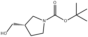 (S)-3-HYDROXYMETHYL-PYRROLIDINE-1-CARBOXYLIC ACID TERT-BUTYL ESTER Structure