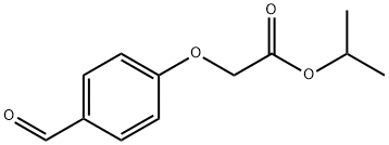 (4-ホルミルフェノキシ)酢酸イソプロピル 化学構造式