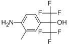2-(4-氨基-3-甲基苯基)全氟异丙醇, 1992-09-2, 结构式